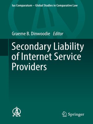 cover image of Secondary Liability of Internet Service Providers